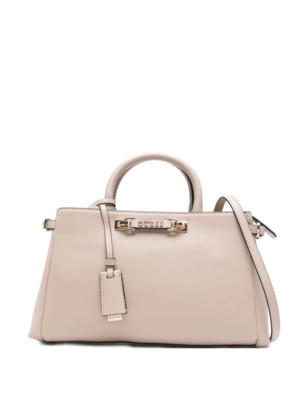 GUESS USA double-handle logo-plaque tote bag | Neutrals | Image 1