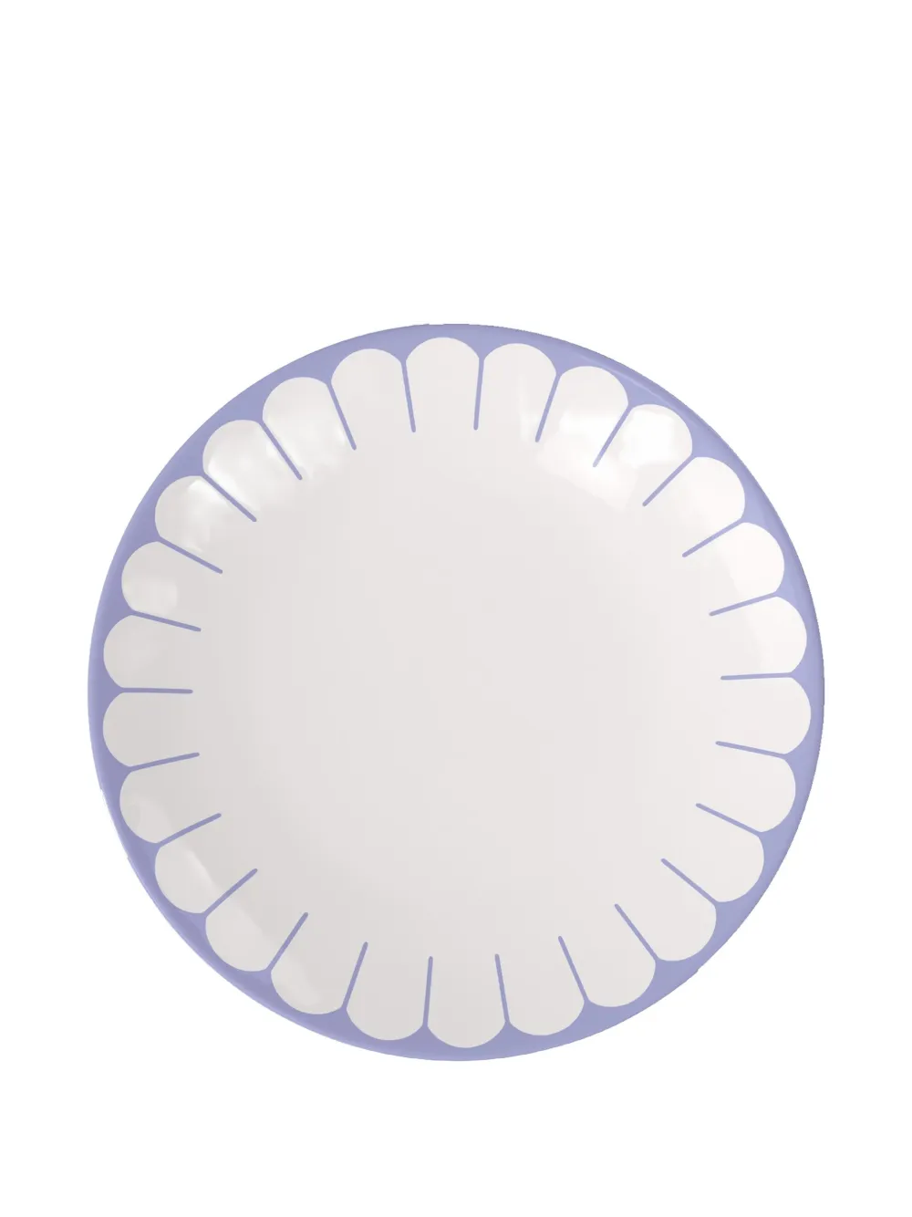 Villeroy & Boch Scalloped-edge Plate Set In Blue