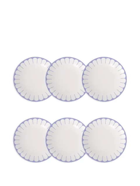 Villeroy & Boch scalloped-edge plate set