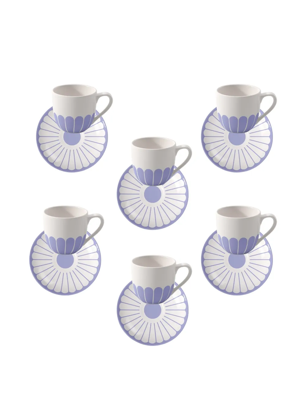 Villeroy & Boch Flower-pattern Teacup Set In Blue