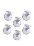 Villeroy & Boch flower-pattern teacup set - Blue