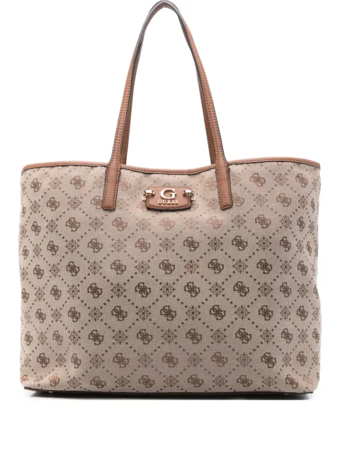 GUESS USA logo-plaque monogram tote bag