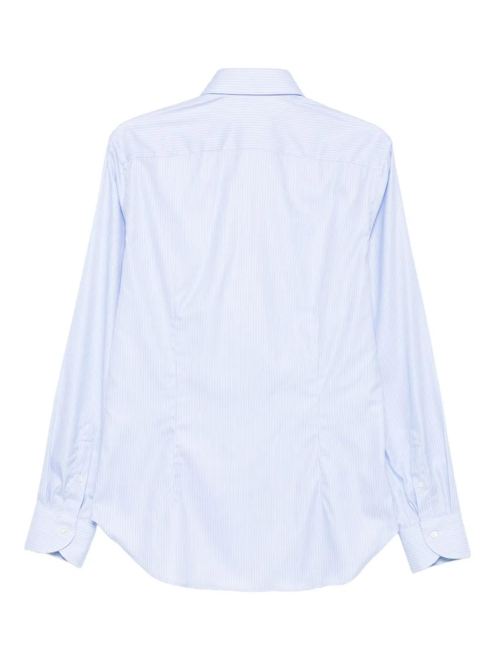 Canali Overhemd met krijtstreep - Blauw