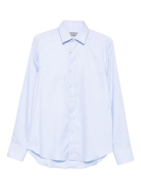 Canali camisa con rayas diplomáticas estampadas