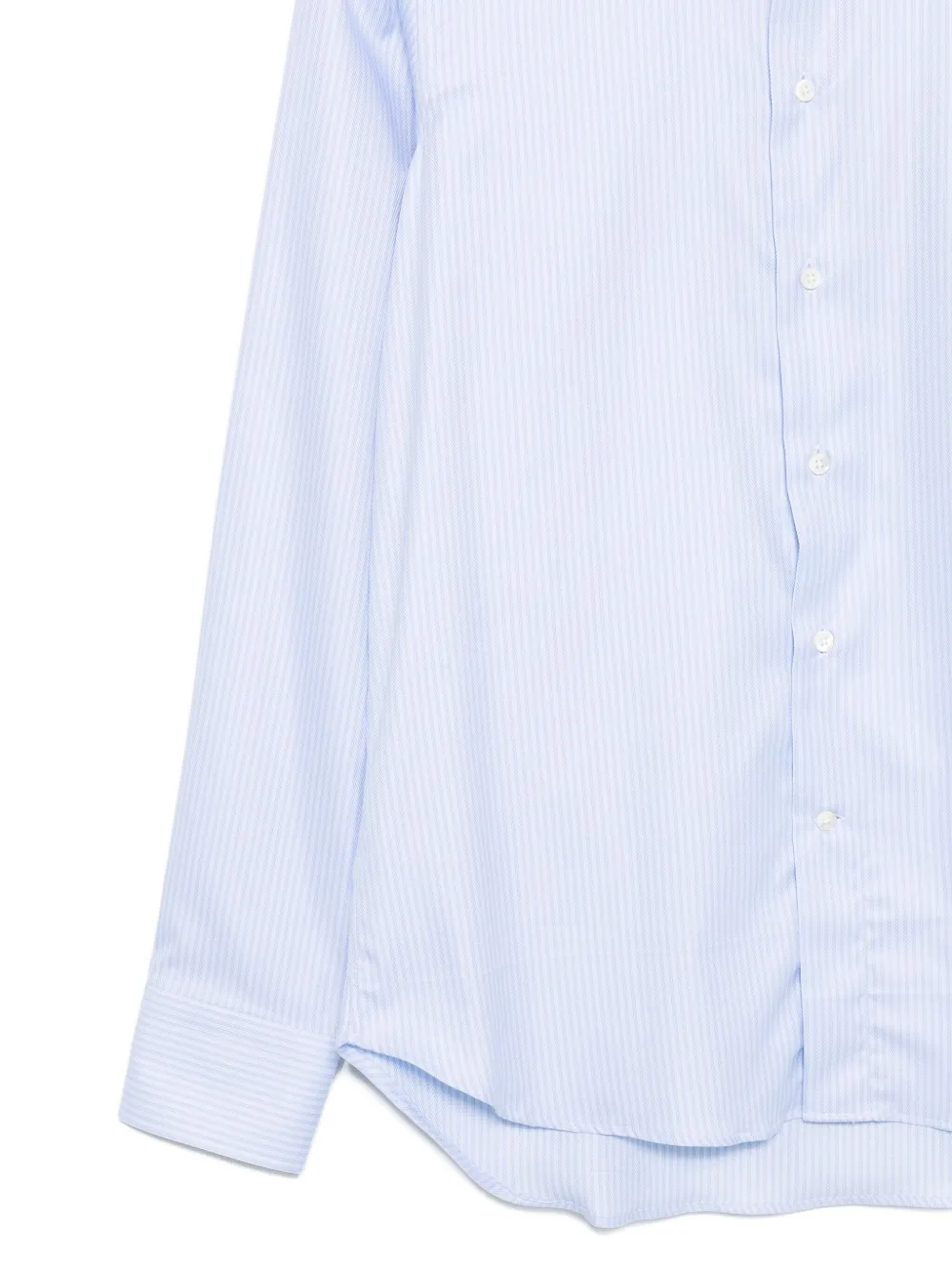 Canali Overhemd met krijtstreep Blauw