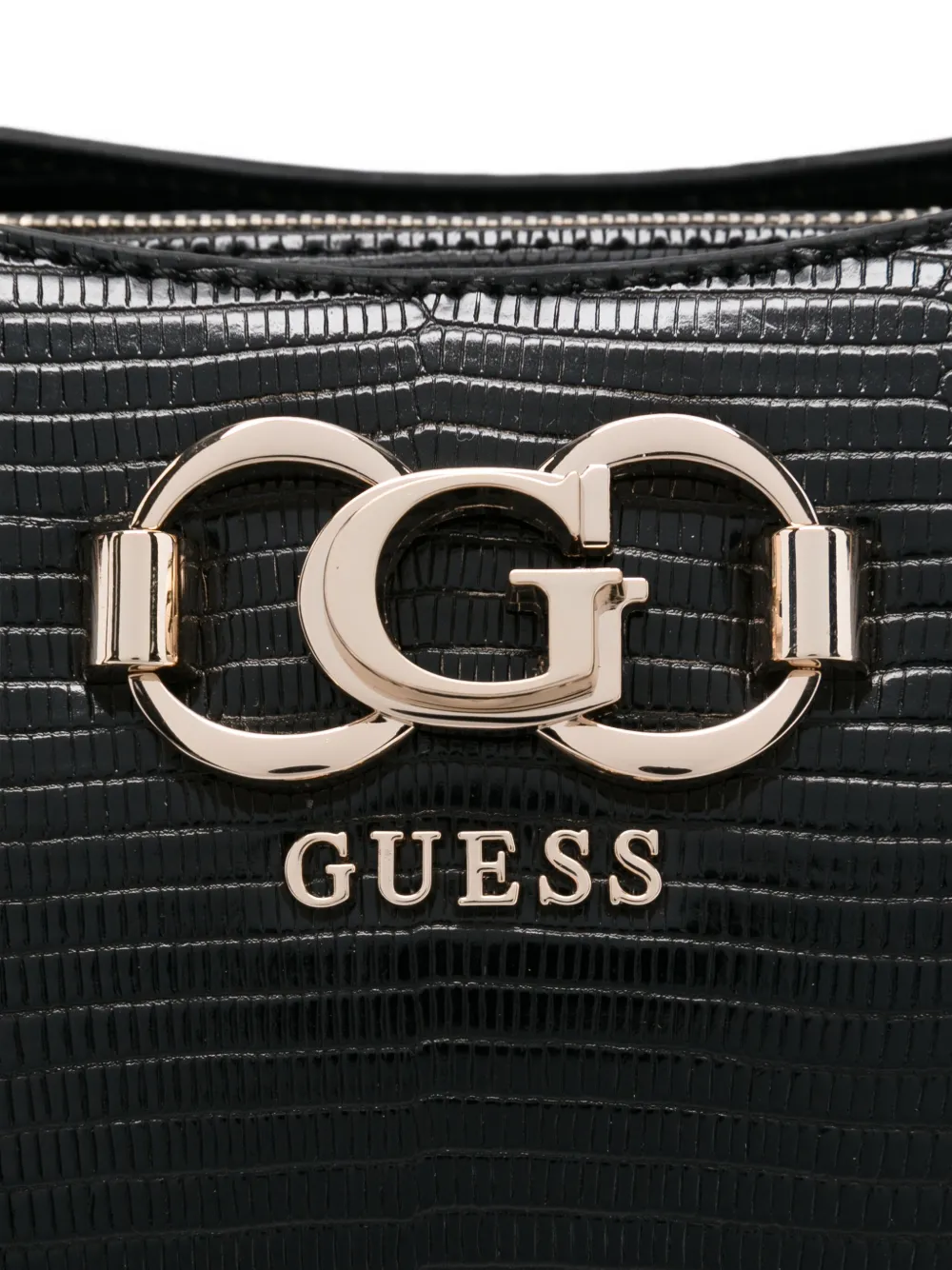 GUESS USA Shopper met logoplakkaat Zwart