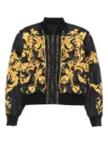Versace Jeans Couture baroque-print bomber jacket - Black