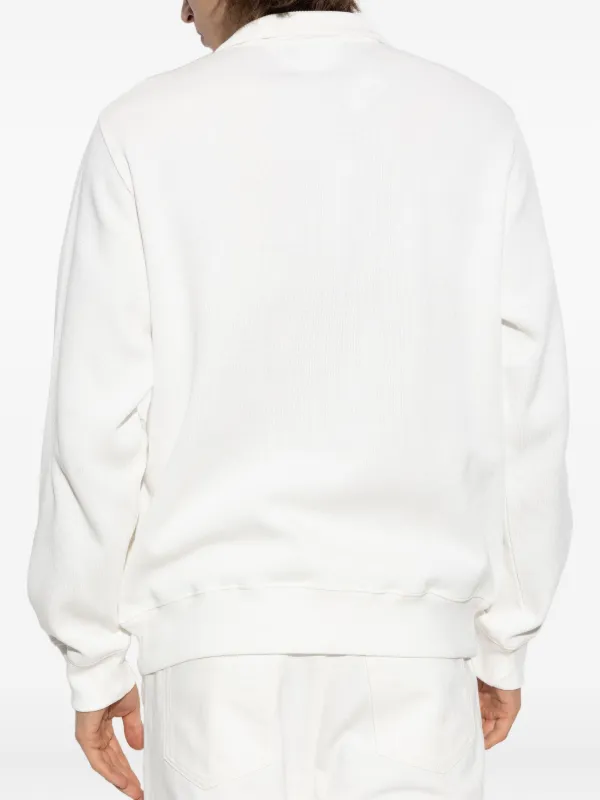 Lacoste ハーフジップ スウェットシャツ | ホワイト | FARFETCH JP
