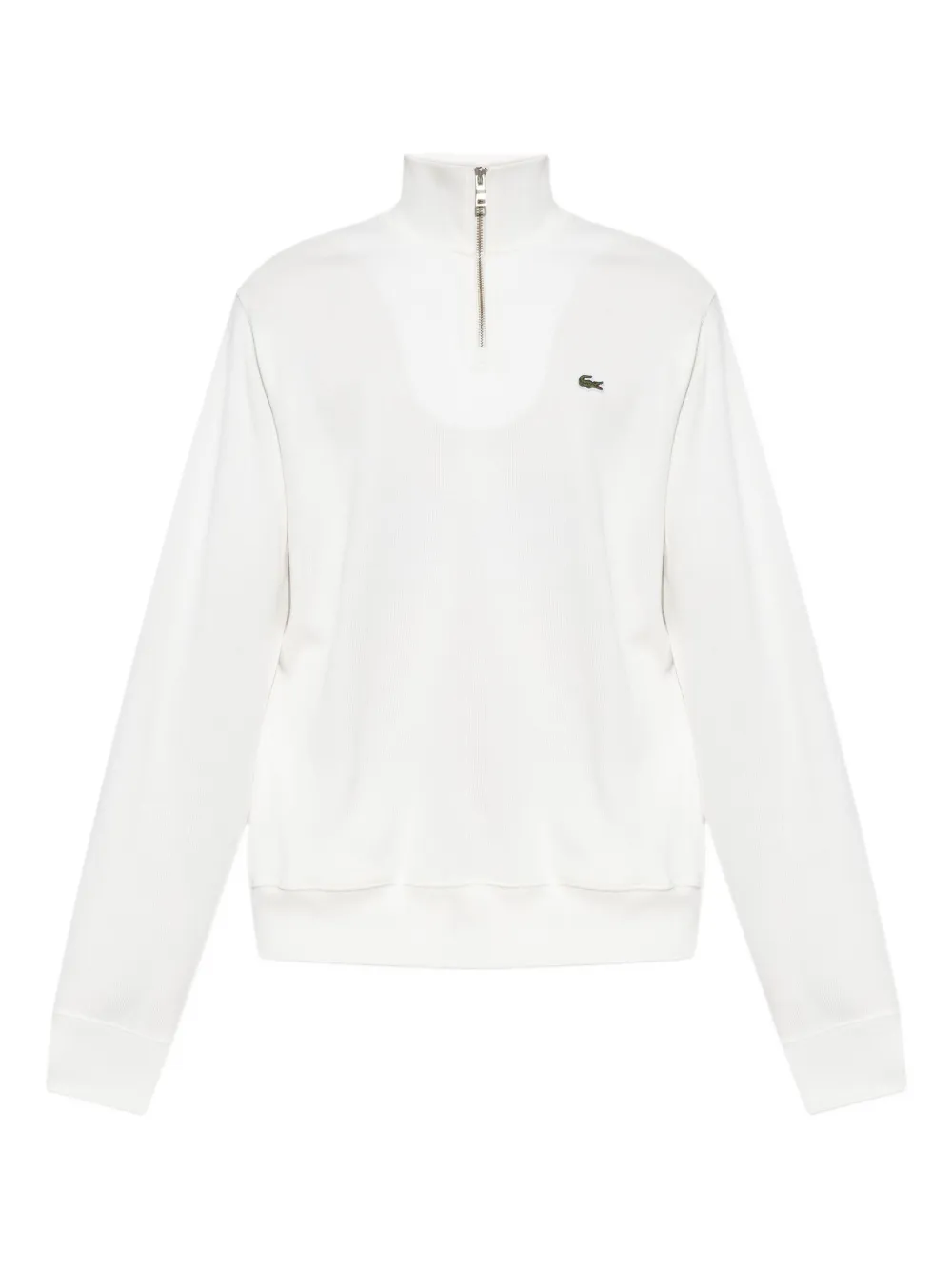 Lacoste half-zip embroidered sweatshirt Wit