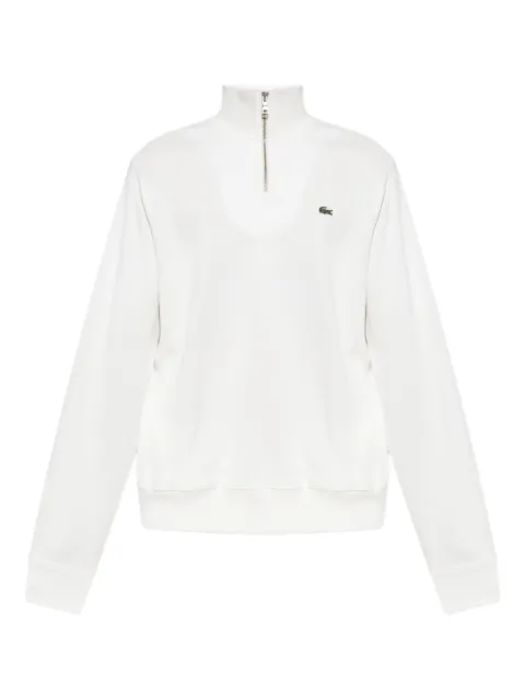 Lacoste sweat brodé à col zippé