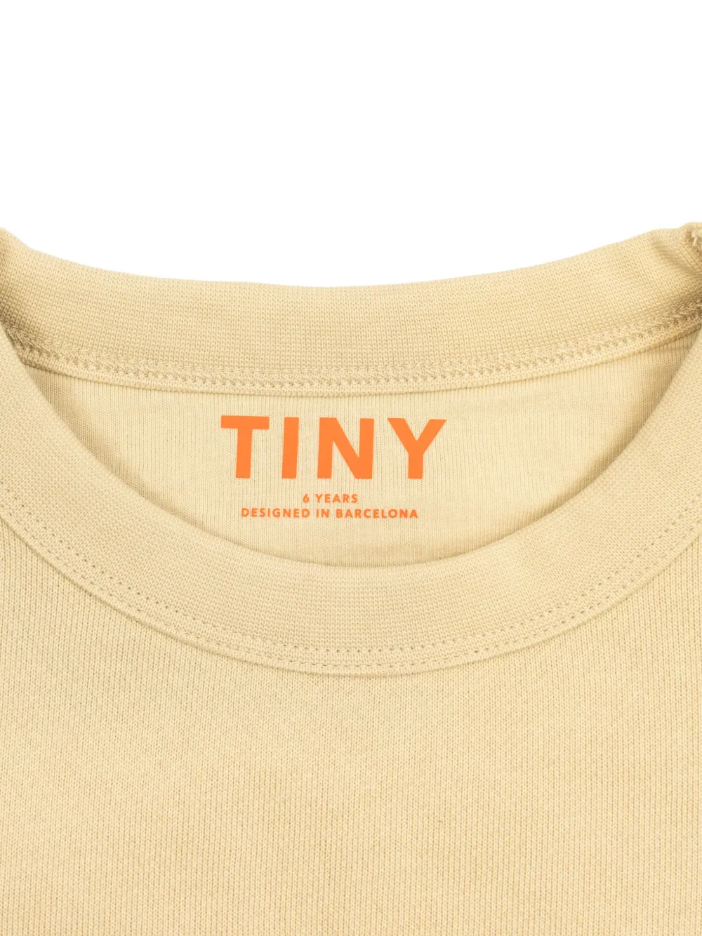 Tiny Cottons Jurk met colourblocking Beige