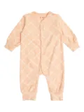 Tiny Cottons floral-lattice romper - Pink