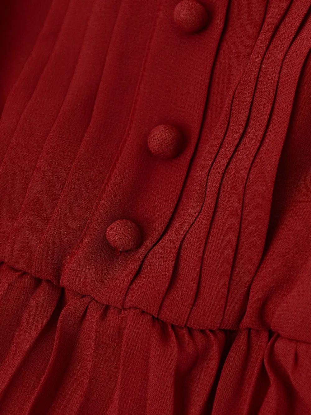 Self-Portrait Kids Jurk met strikdetail Rood