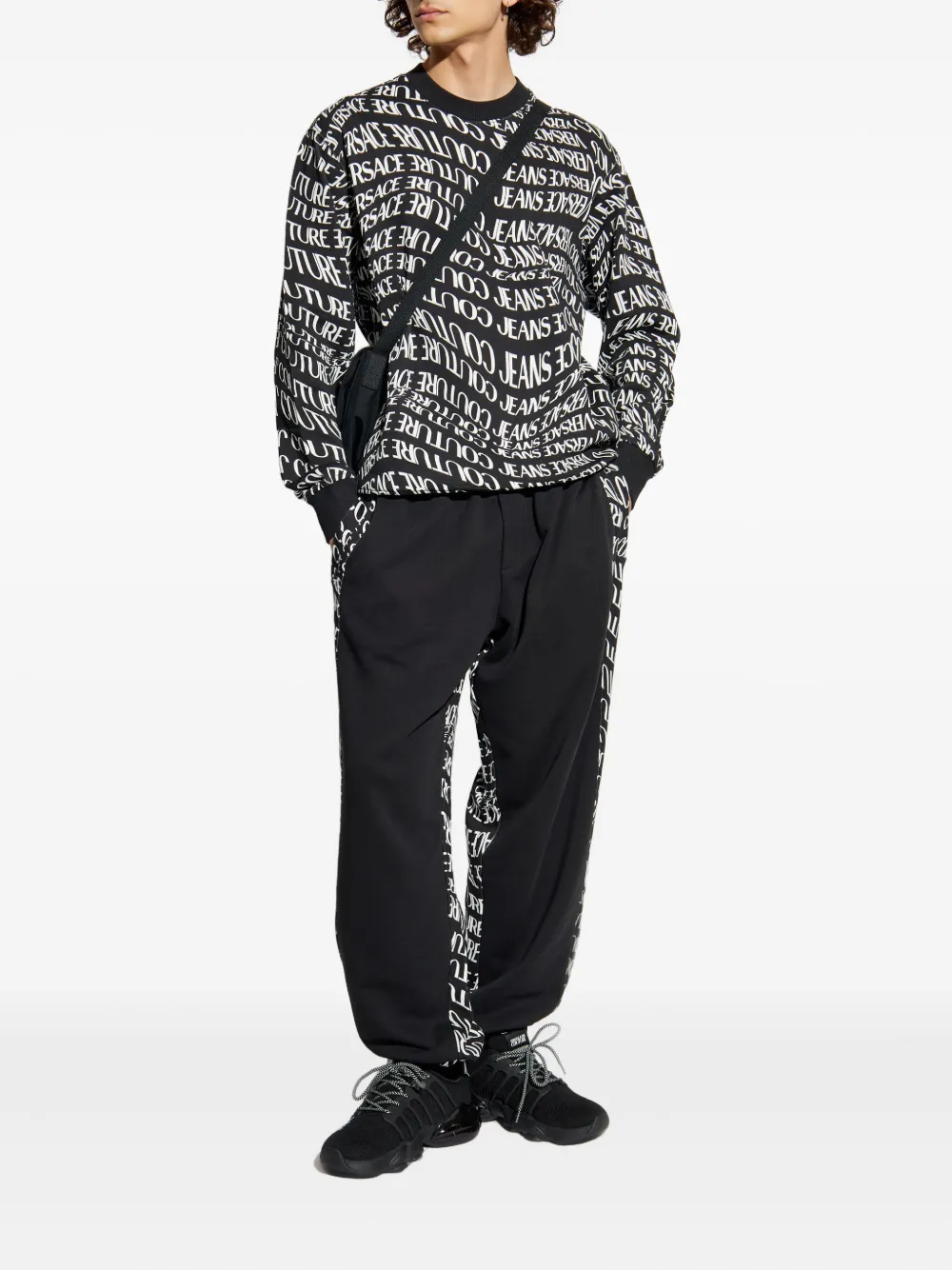 Versace Jeans Couture logo-detail sweatpants - Zwart