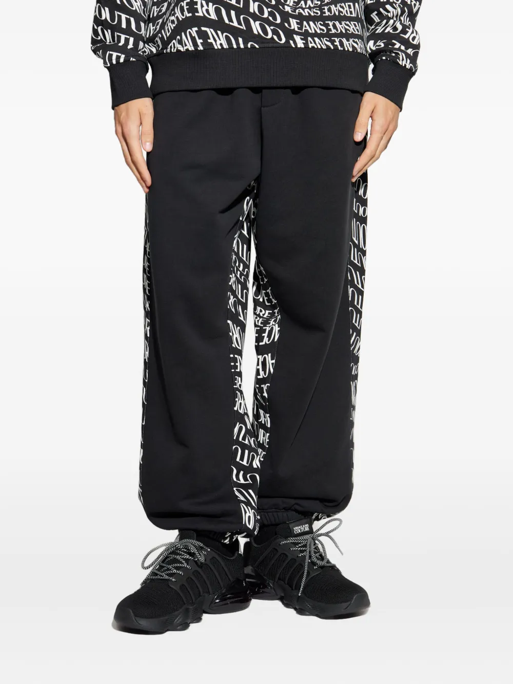 Versace Jeans Couture logo-detail sweatpants Zwart