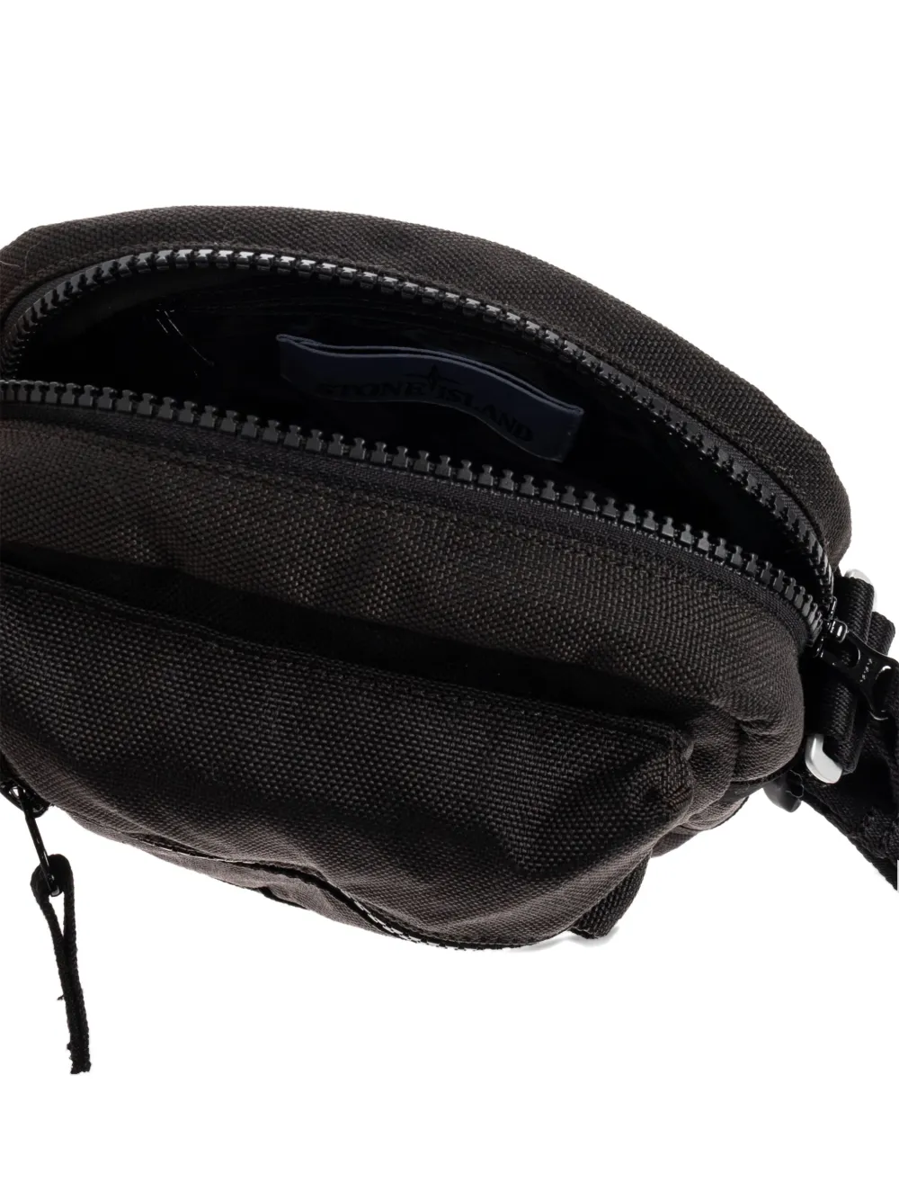 Stone Island logo-patch messenger bag Grijs