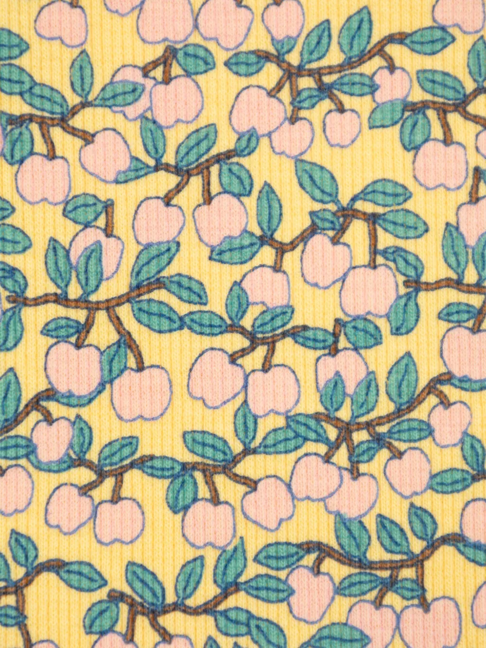 Tiny Cottons T-shirt met appelprint en lange mouwen Geel