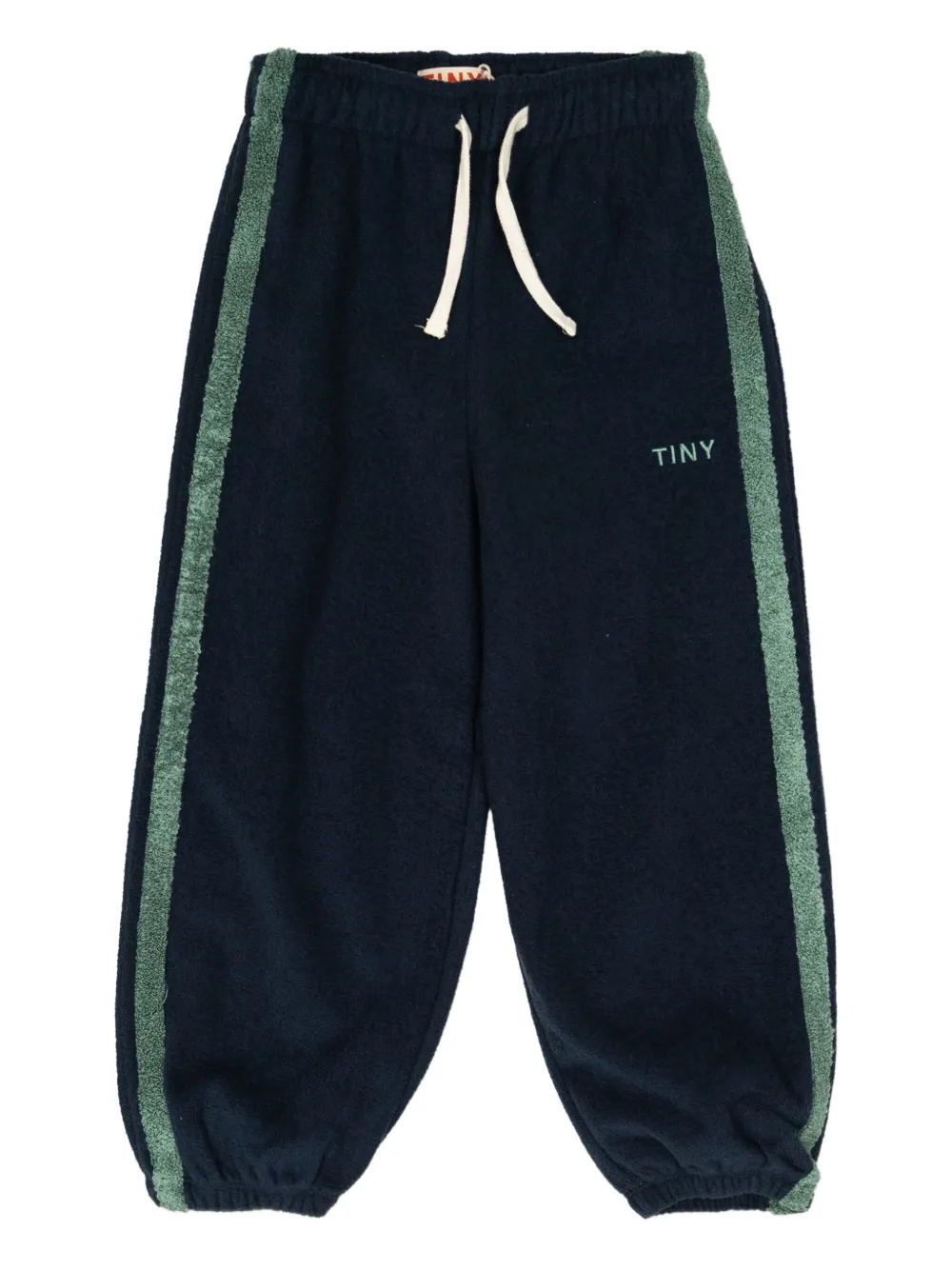 Tiny Cottons Towel organic-cotton track pants Blauw