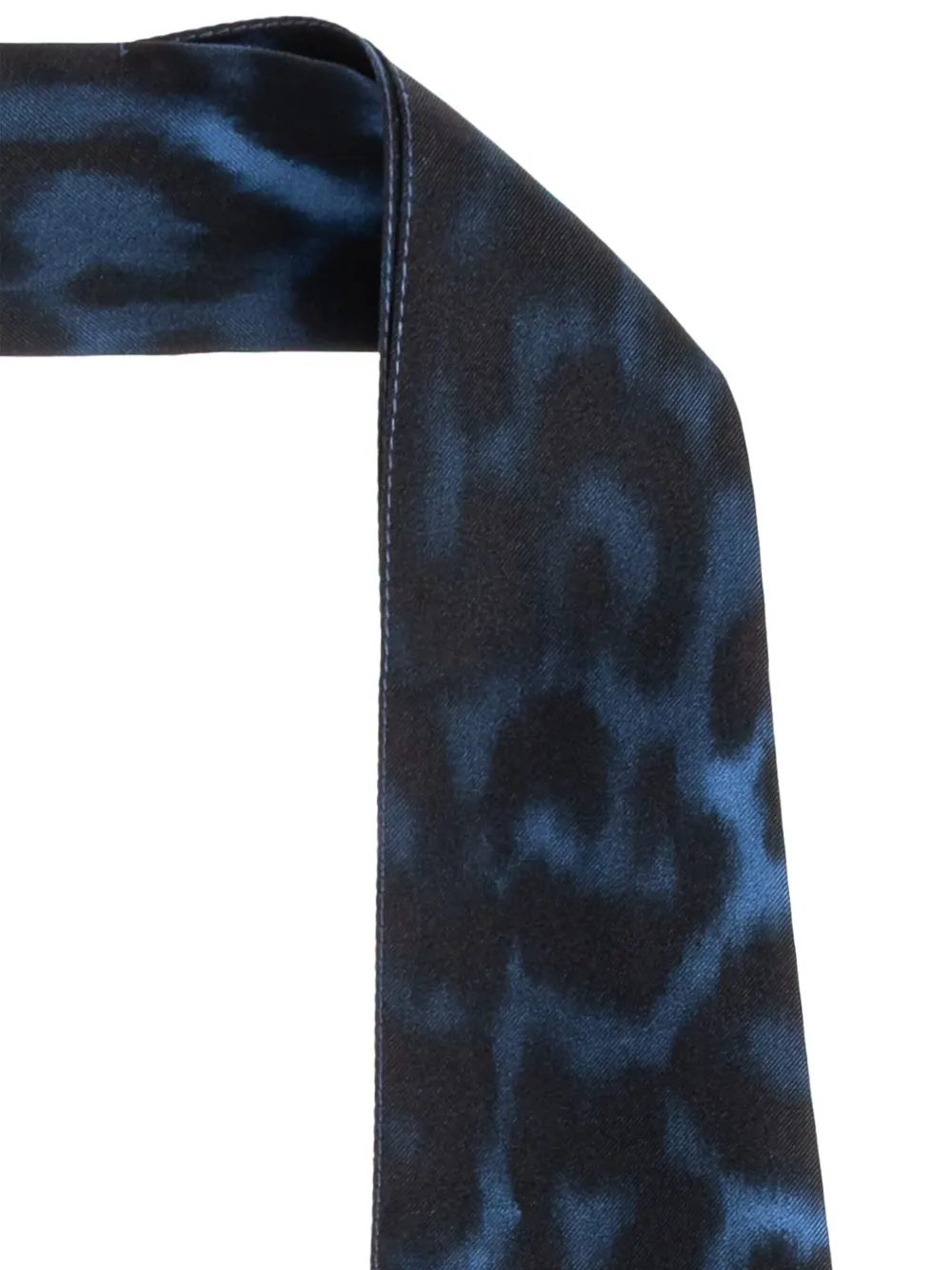 Lanvin Sjaal met luipaardprint Blauw