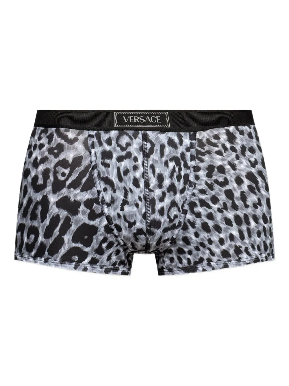 Versace leopard-print waistband boxers Grijs