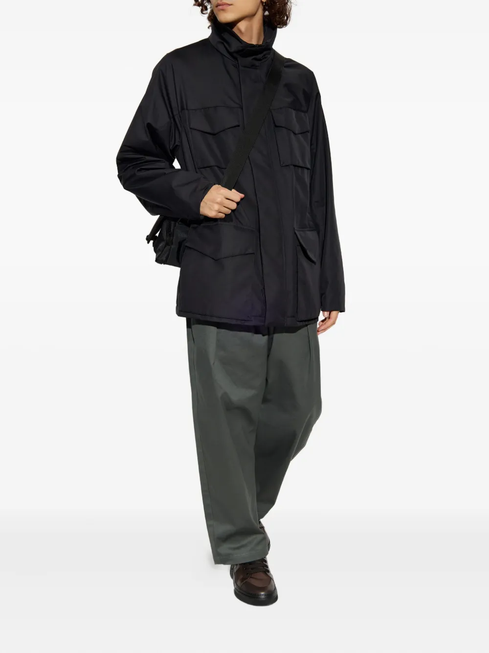 Giorgio Armani Multi-pocket Jacket In Black