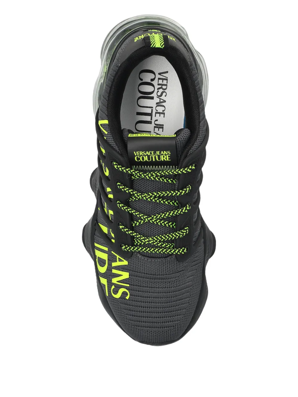 Versace Jeans Couture Logo-print Sneakers In Black