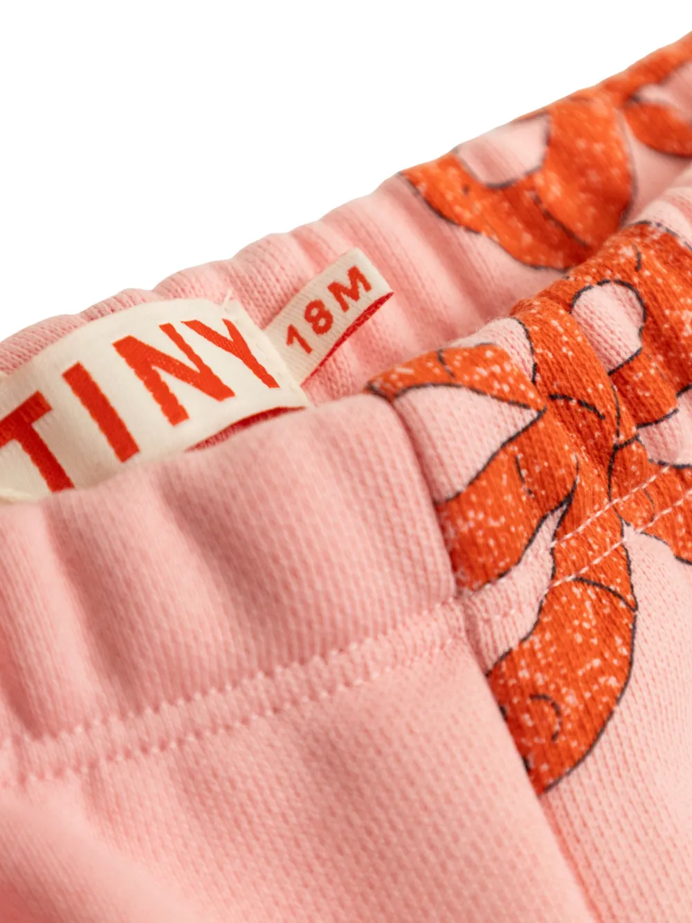 Tiny Cottons Jersey broek met strikprint Roze