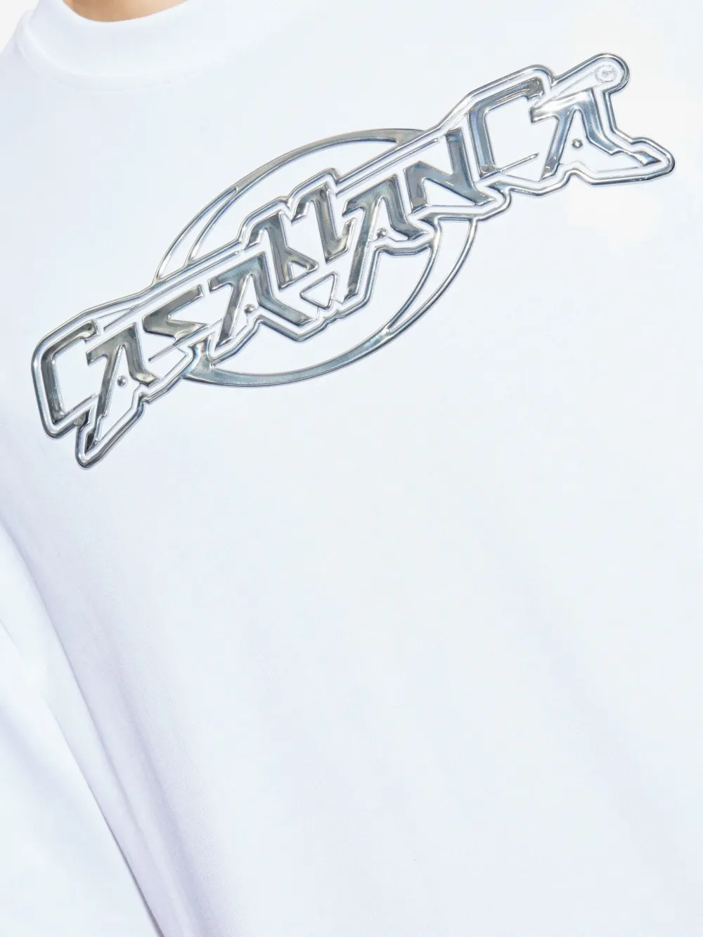 Casablanca T-shirt met logo Wit