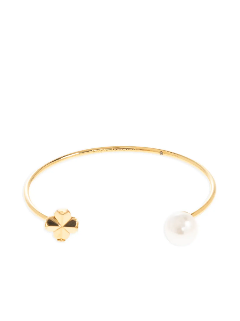 Kate Spade clover-motif pearl-embellished bracelet | Gold | Image 1