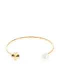 Kate Spade clover-motif pearl-embellished bracelet - Gold
