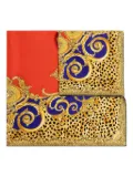 Versace baroque leopard print scarf - Yellow