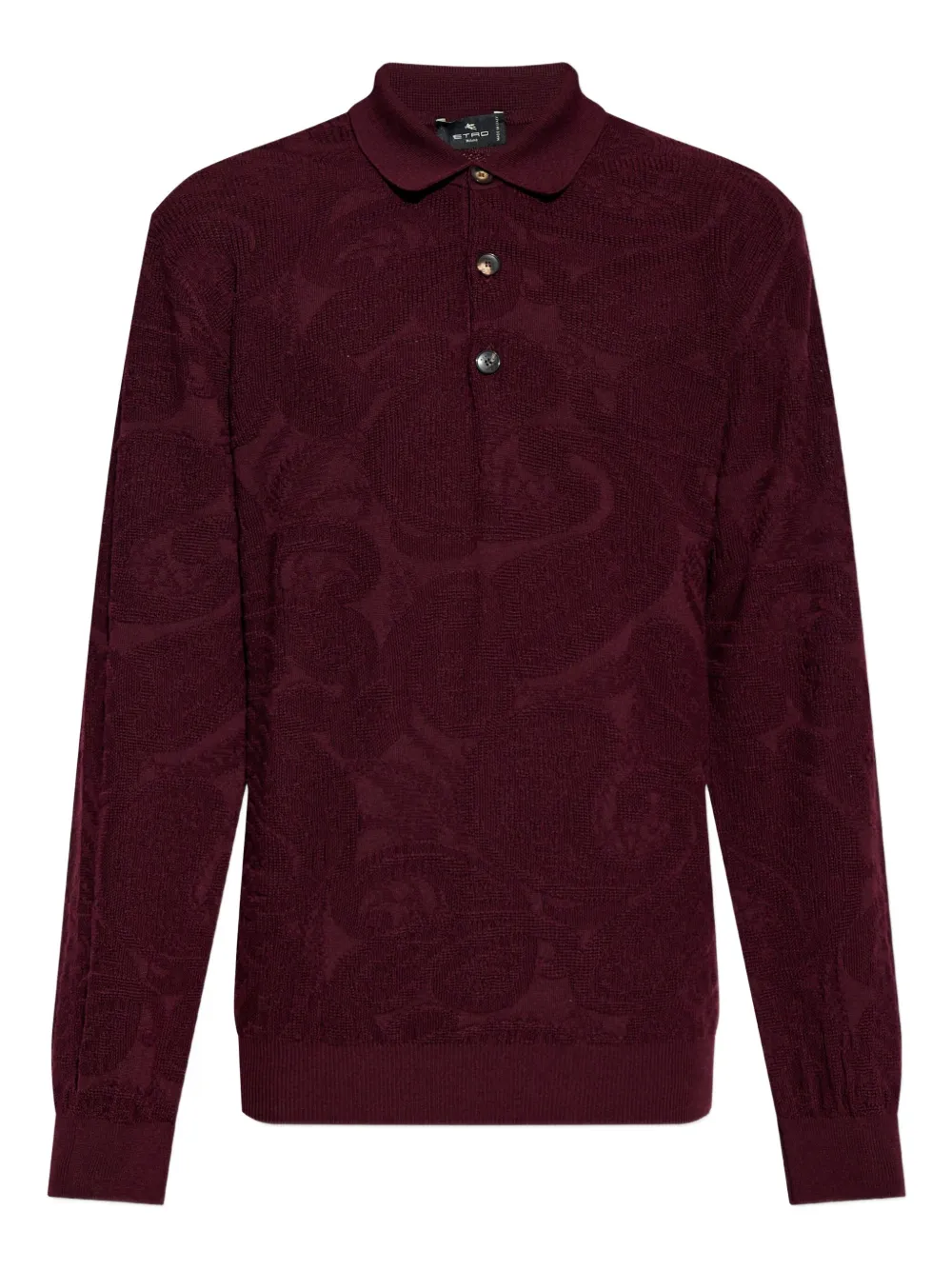 ETRO Poloshirt met textuur Rood