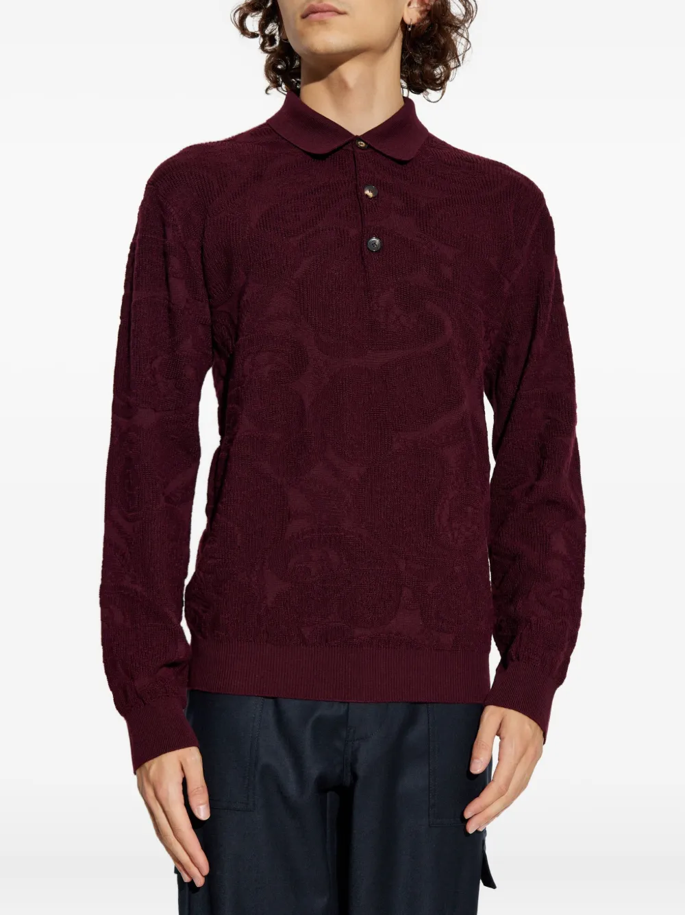 ETRO Poloshirt met textuur Rood