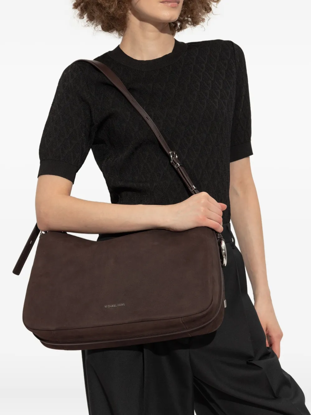 Michael Michael Kors suede leather shoulder bag - Bruin