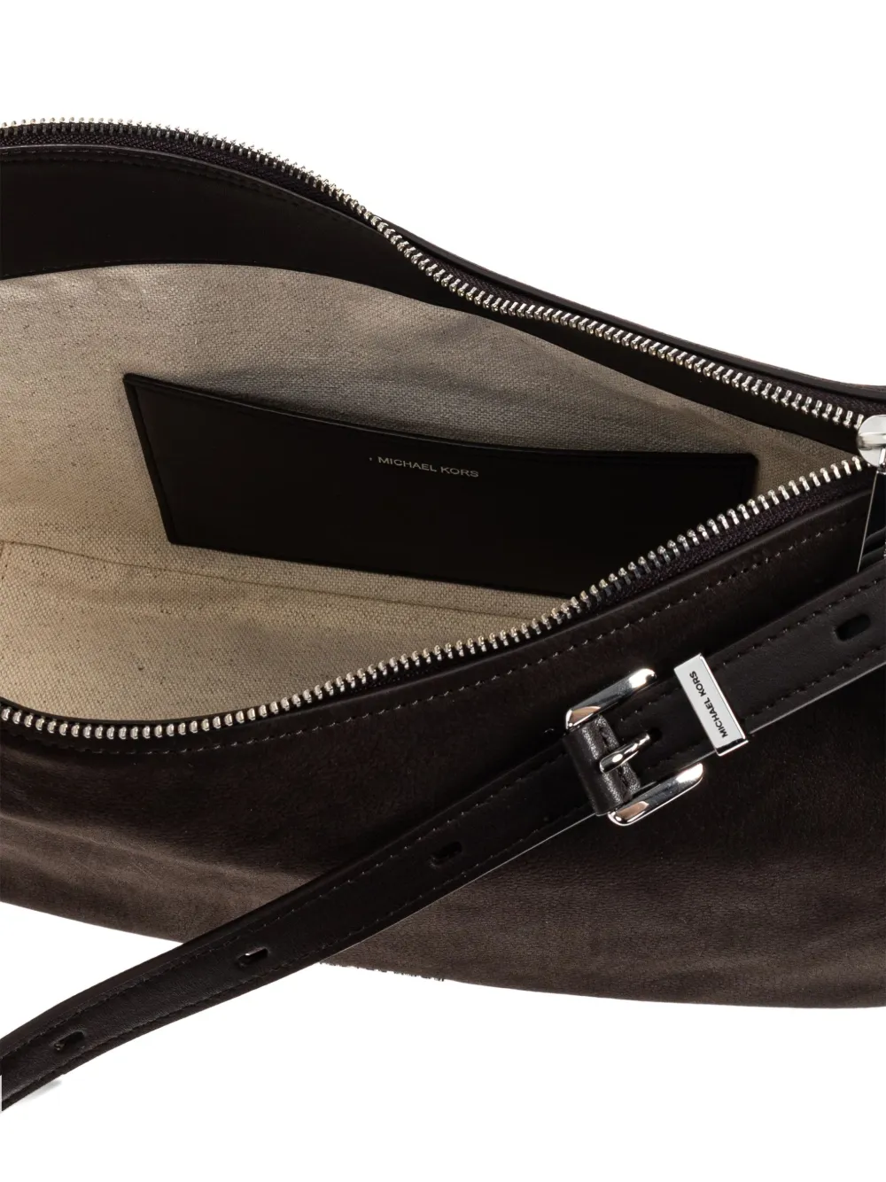 Michael Kors suede leather shoulder bag Bruin