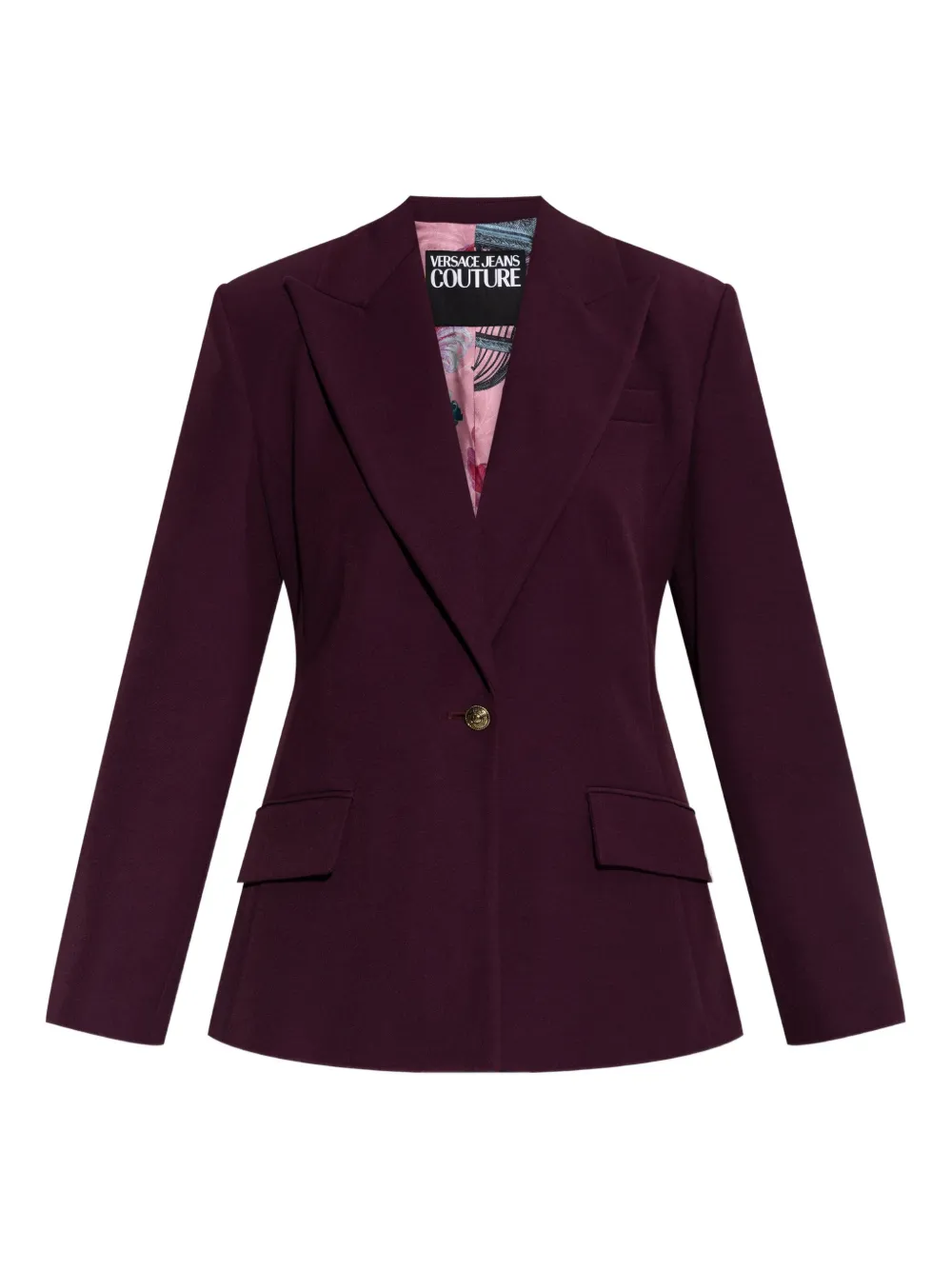 Versace Jeans Couture button blazer Paars