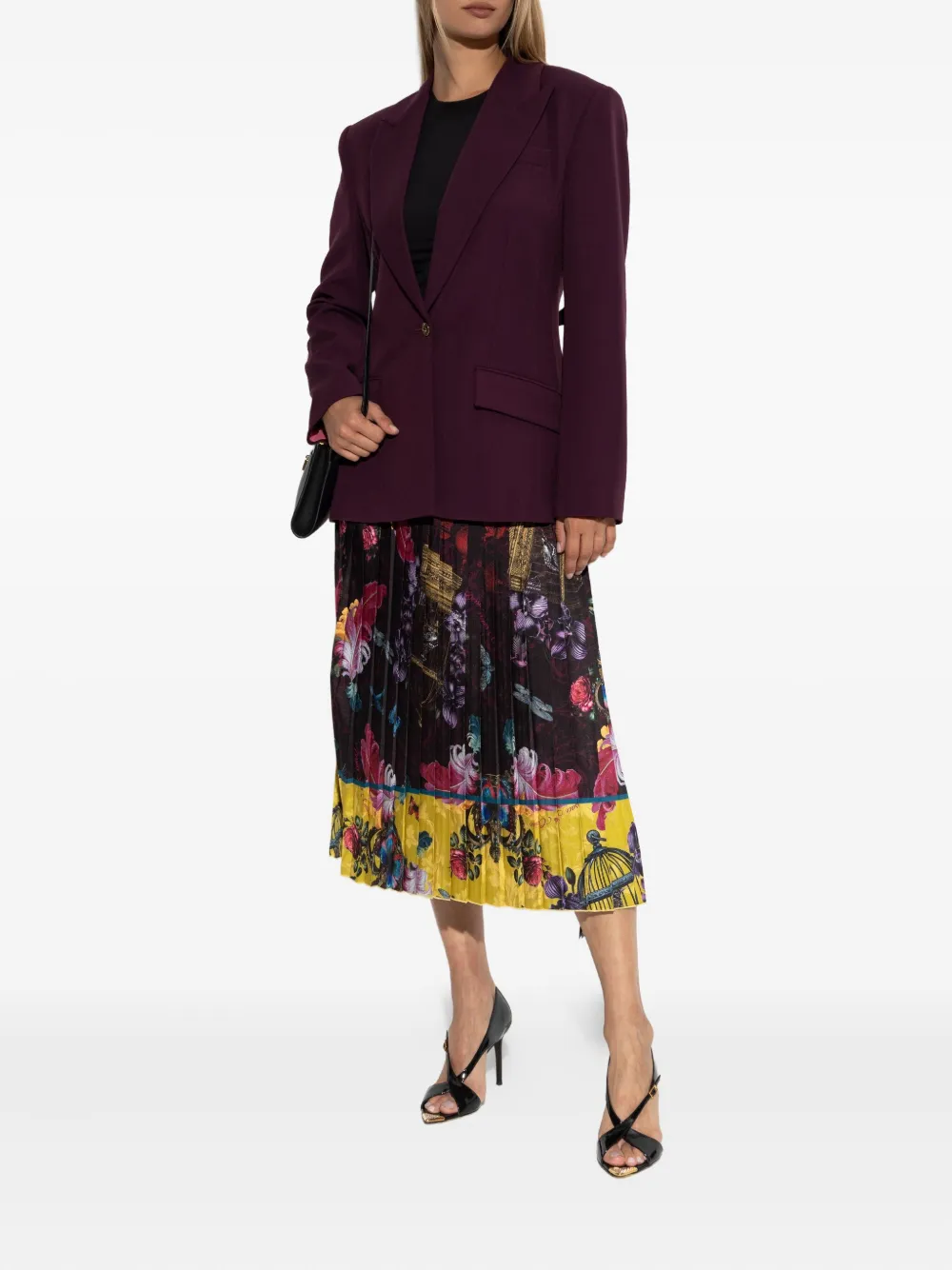 Versace Jeans Couture button blazer Paars
