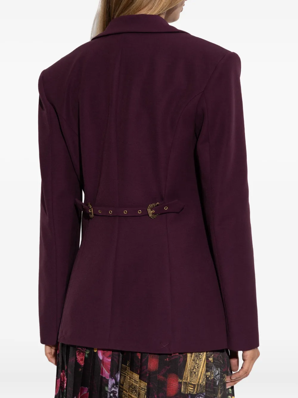 Versace Jeans Couture button blazer Paars