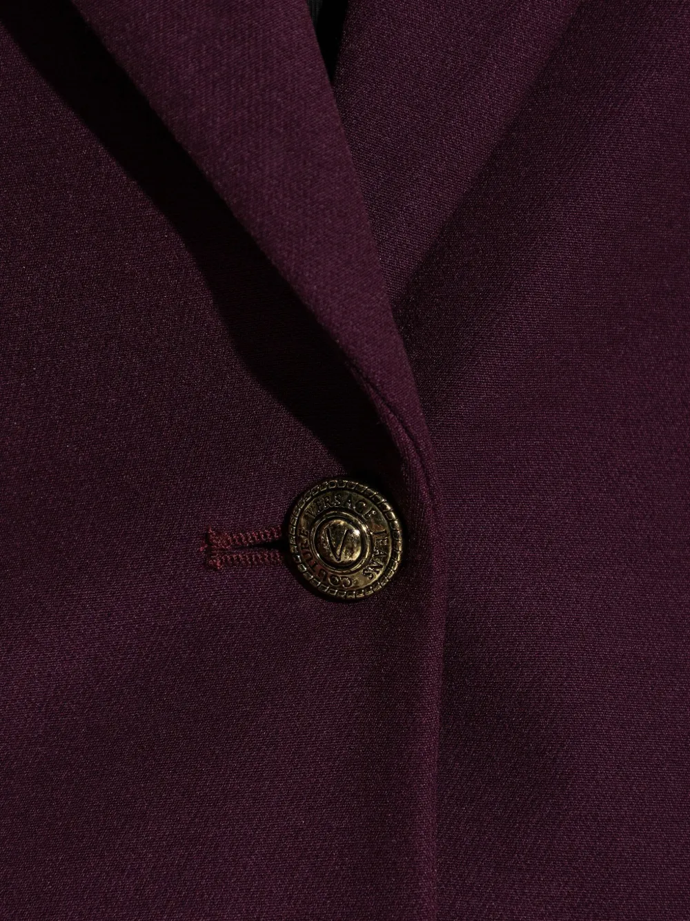 Versace Jeans Couture button blazer Paars
