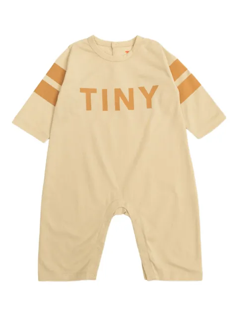 Tiny Cottons stripe-detail organic-cotton romper