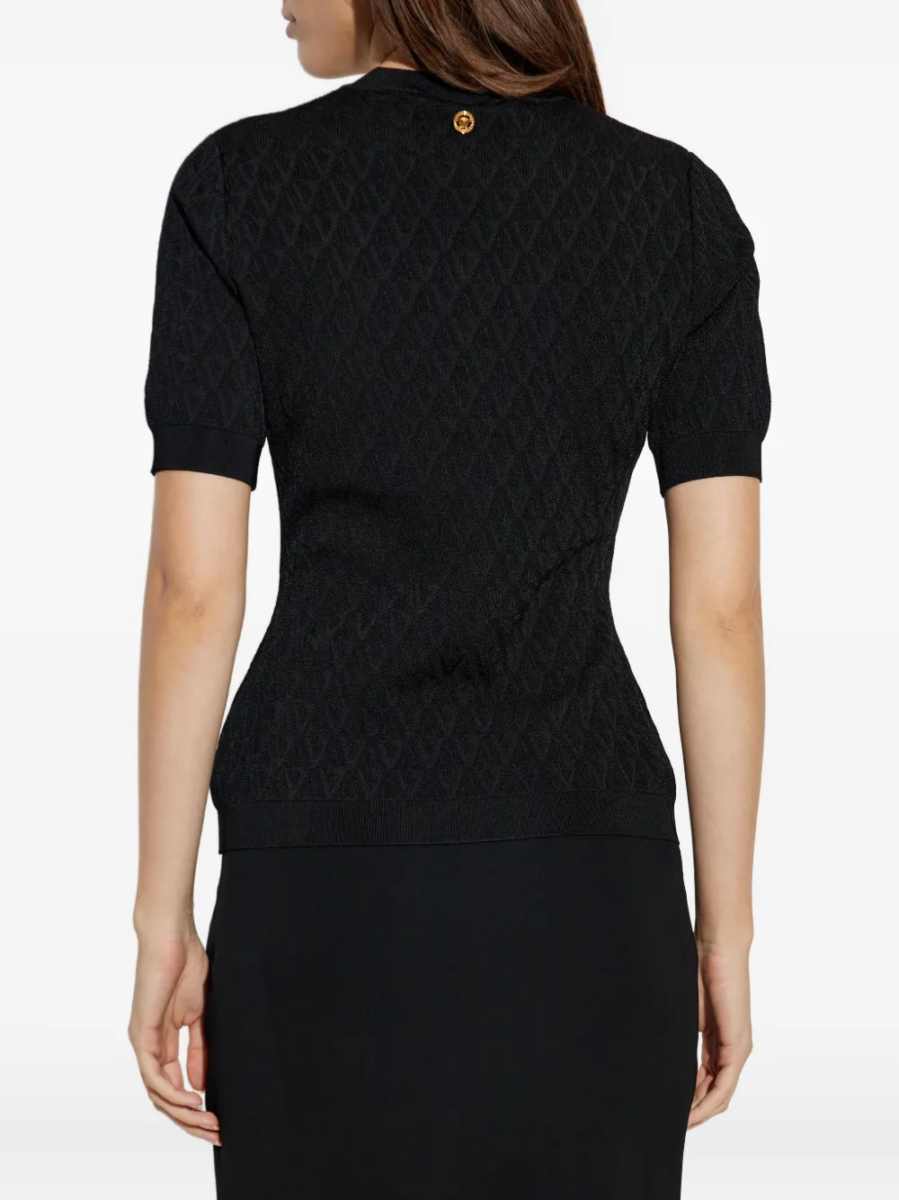 Versace Top met korte mouwen Zwart