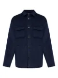 ETRO patch-pocket cashmere jacket - Blue