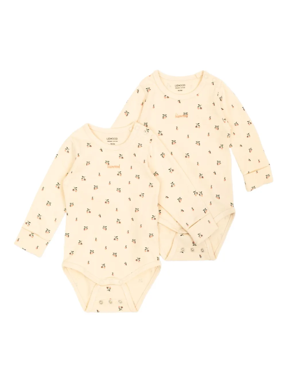 Liewood Twee rompers met bloe print Beige