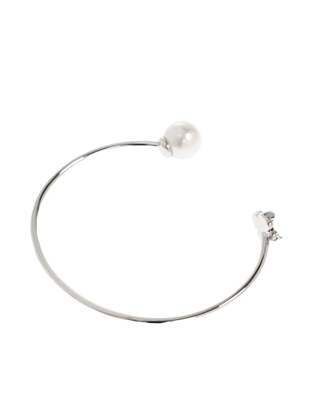 Kate Spade Clover-motif Cuff Bracelet In Metallic