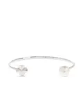 Kate Spade clover-motif cuff bracelet - Silver