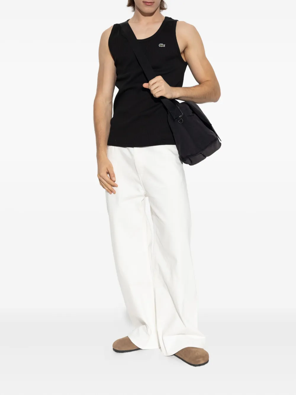 Lacoste ribbed-knit tank top | Vests & Tank Tops | Image 2