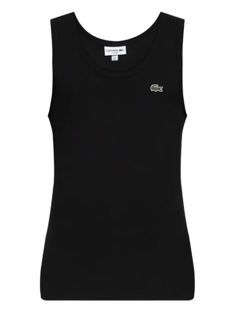 Lacoste ribbed-knit tank top