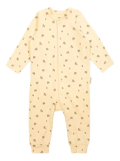 Liewood Birk peach-print romper