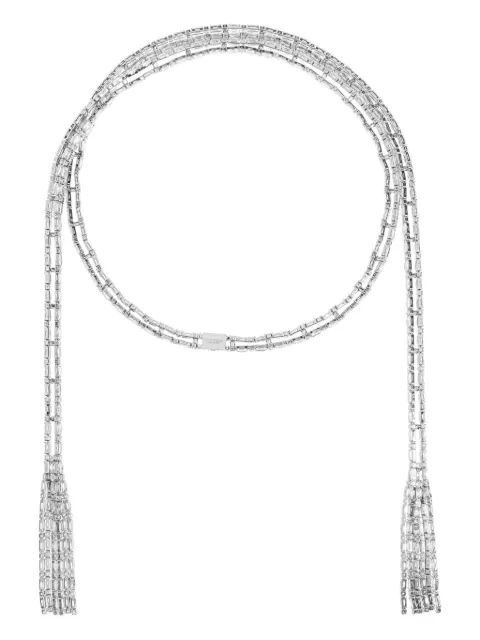 DSQUARED2 baguette-cut tassel-embellished necklace