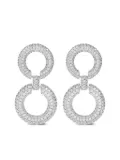 Self-Portrait crystal-embellishment earrings - Silver